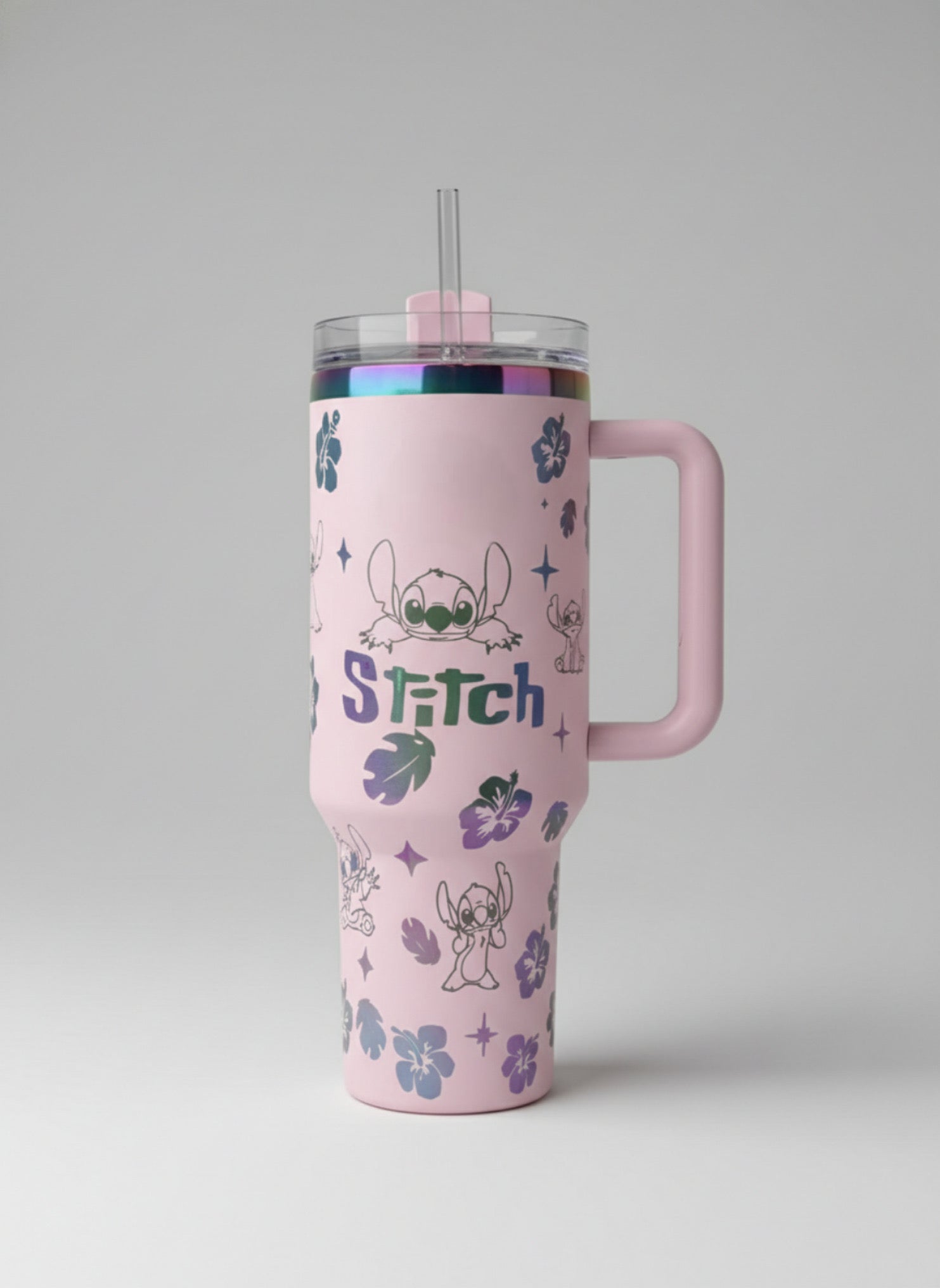 40oz Stainless Steel Tumbler with Handle - Insulated Stitch Travel Cup